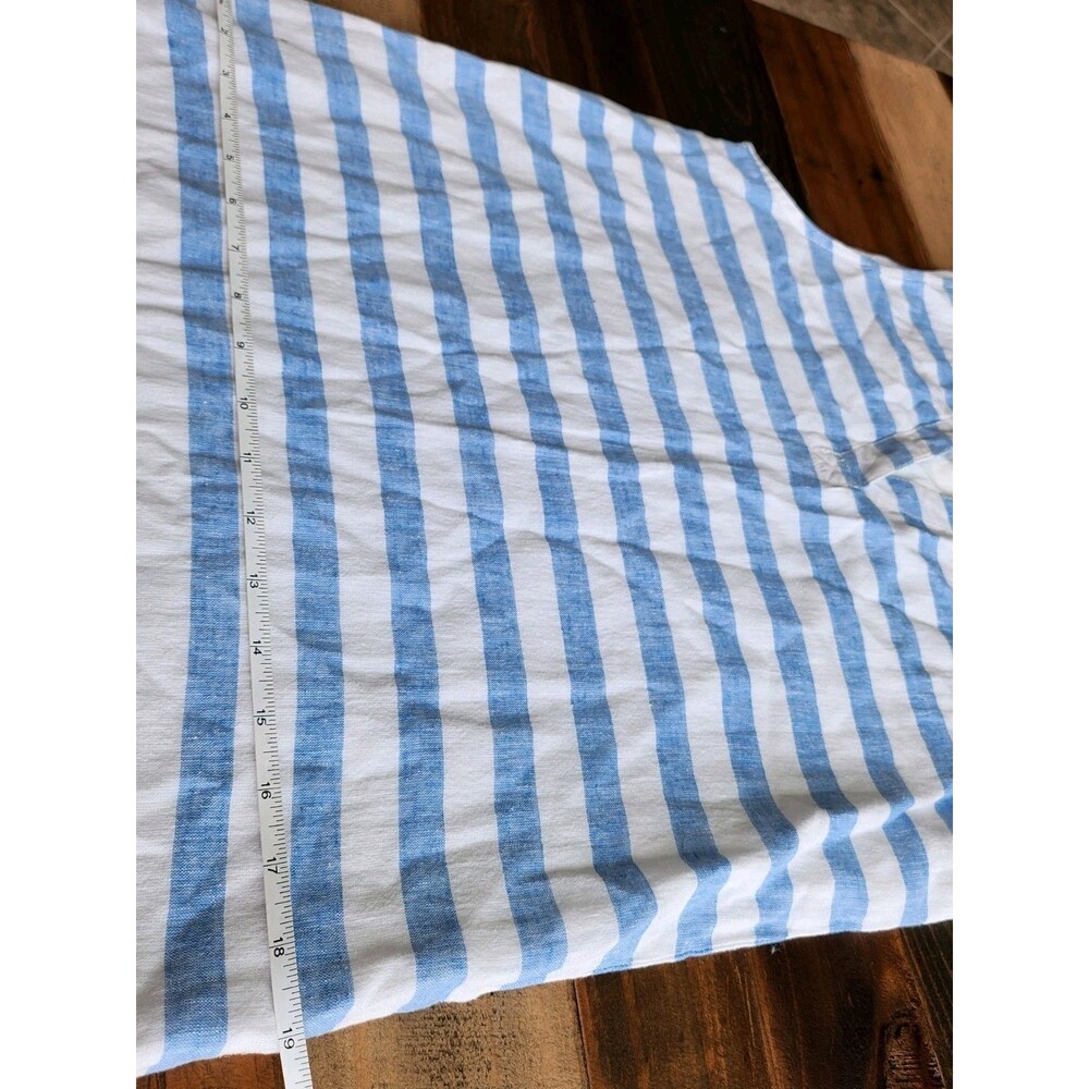 Beach Lunch Lounge NWT Blue White Nautical Linen Blend Shift Dress Sz S MSRP $58 - Picture 7 of 10